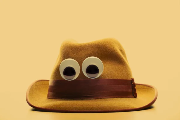 Imagen Los Ojos Sombrero Tweed —  Fotos de Stock