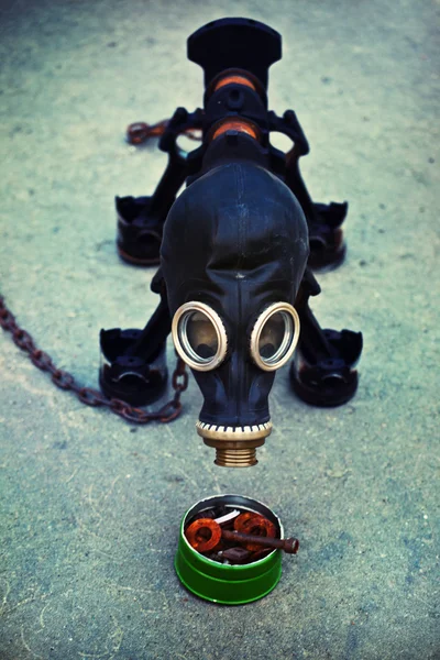 Steampunk-Metallhund — Stockfoto