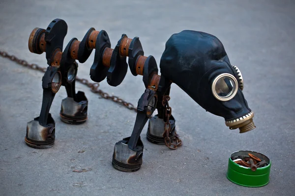 Steampunk metal dog