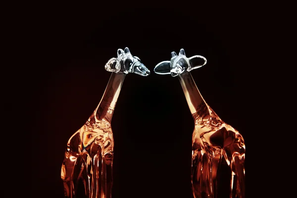 长颈鹿玻璃图形 — 图库照片