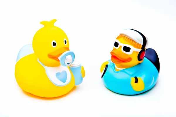 Pato de goma para niños para nadar — Foto de Stock