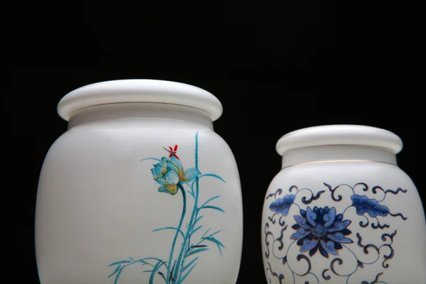 Caixa de chá cerâmica — Fotografia de Stock