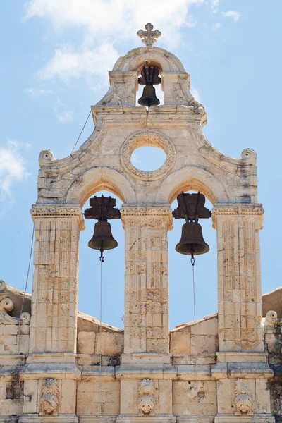 Bell stad van Arkadi klooster, Kreta, Griekenland — Stockfoto