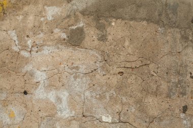 Eski kahverengi desenler, sıva duvar arka planı. Boşluğu olan mükemmel arkaplan.