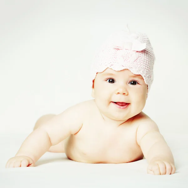 Smiling baby girl — Stock Photo, Image