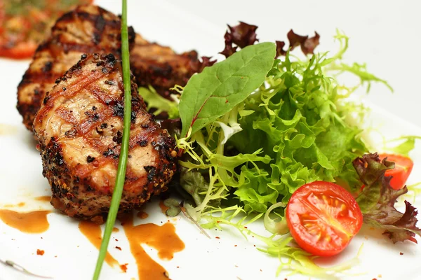 Gurmánské jídlo, restaurace maso — Stock fotografie