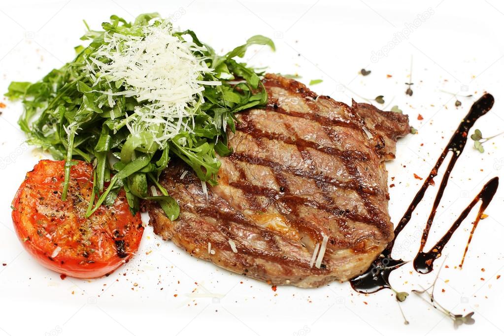 Gourmet grilled steak, restaurant food