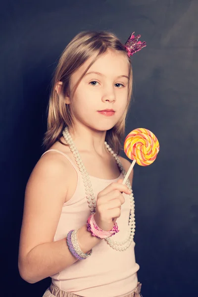 Słodki moda dziewczyna — Zdjęcie stockowe