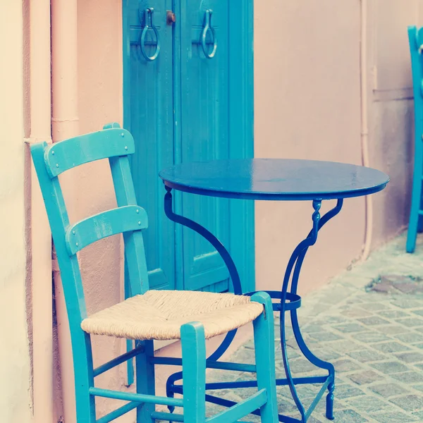 Vintage coffee shop. Impressions of Greece — Stock Photo, Image