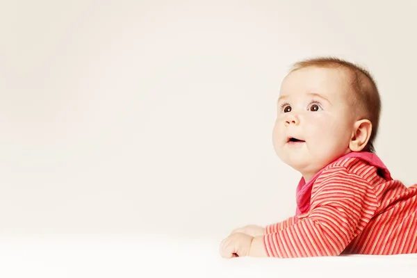 Cute Little Baby on Background. 6 months — Stock Photo, Image