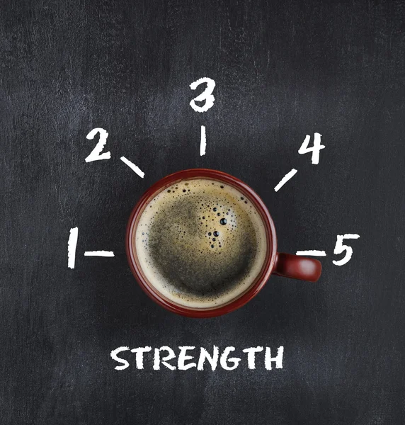 Kaffe full av styrka — Stockfoto