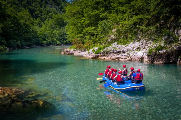 Tara nehirde rafting — Stok fotoğraf