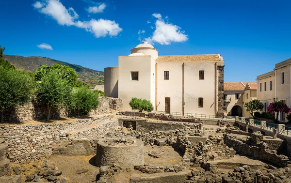 Igreja em Lipari centro da cidade velha — Fotografia de Stock