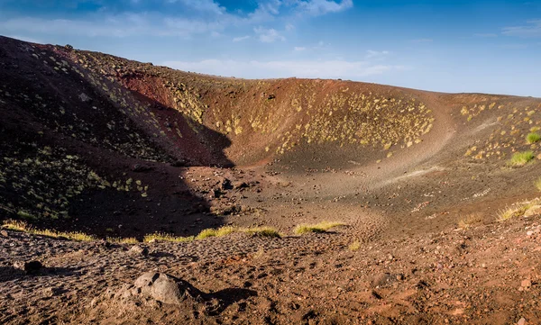 Cratera do vulcão Etna — Fotografia de Stock