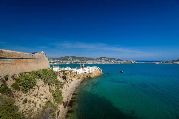 Muro del castello di Ibiza — Foto Stock