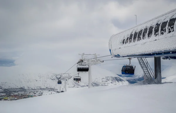 Estación de esquí paisaje — Foto de Stock