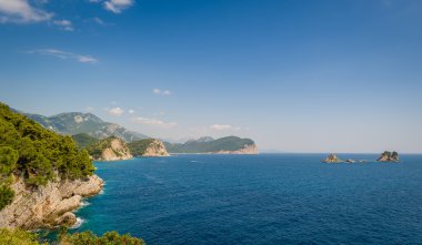 Karadağ deniz manzara Adaları ile