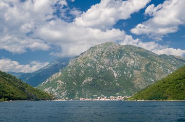 Adriyatik Denizi dağ sahil peyzaj