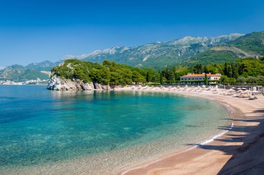 Budva, Karadağ için mükemmel kum plaj
