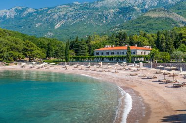 Boş Adriyatik Denizi plaj