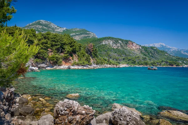 Uitzicht op de Adriatische Zee kust. — Stockfoto