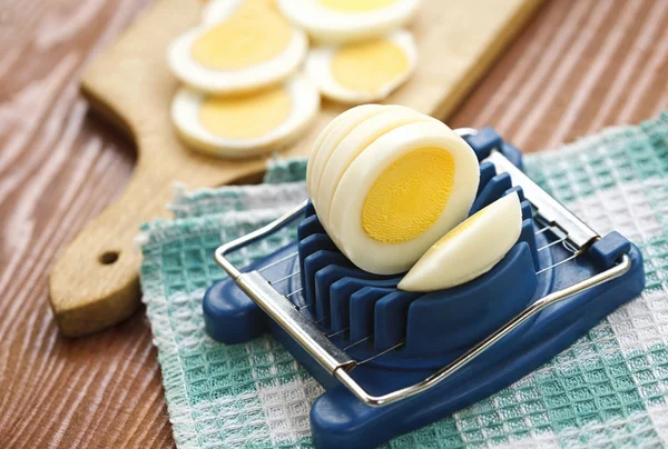 Boiled eggs breakfast — Stock Photo, Image