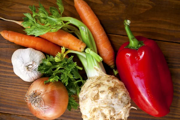 Økologiske grøntsager - Stock-foto