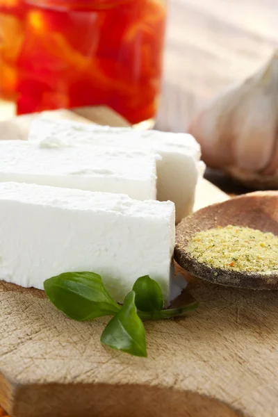 Φρέσκο λευκό τυρί — Φωτογραφία Αρχείου