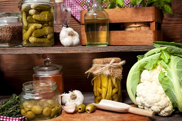 Cucina tradizionale-biologica — Foto Stock