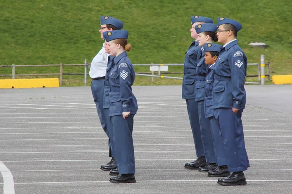 Jóvenes Cadetes Aéreos Canadienses — Foto de Stock
