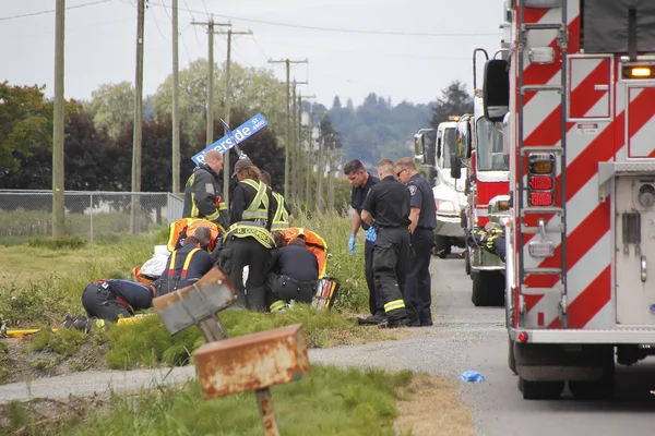 Αυτοκινητιστικό δυστύχημα σε Abbotsford, π.χ. στις 11 Μαΐου 2016 — Φωτογραφία Αρχείου