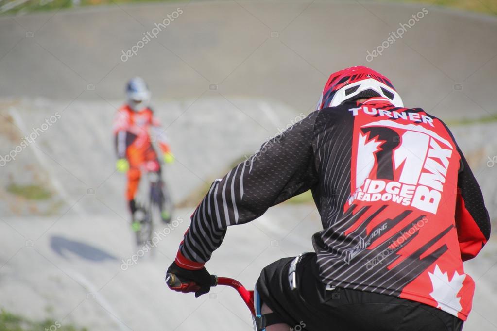 Children compete in BMX qualifying competitions in Abbotsford, BC, Canada on May 14, 2016.