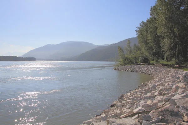 Reinforcing the Riverbank — Stock Photo, Image