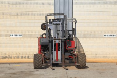 Small Industrial Forklift clipart