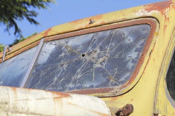 Bullet Holes and Windshield — Stock Photo, Image