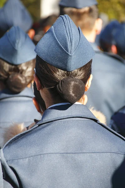 Cadete aéreo militar canadiense femenino — Foto de Stock