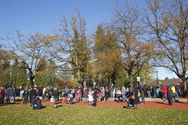 Remembrance Day Service in Vancouver, Canada — Stockfoto