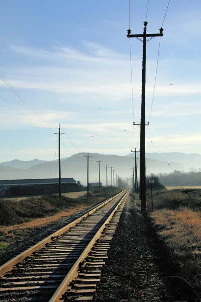 Rail Track in Early Morning — Stock Photo, Image