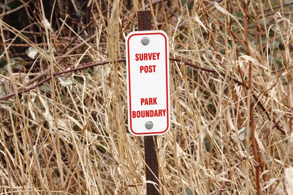 Survey Post Marker — Stock Photo, Image