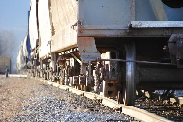 Essieu et roues du train — Photo