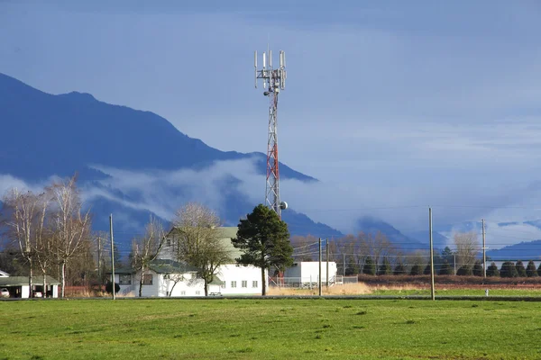 Torre de transmissão rural — Fotografia de Stock