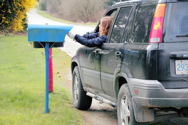 Rural Canadese e-mailbezorging — Stockfoto