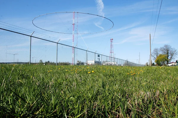 Matsqui Canadian Military Transmitting Antennas — Stok Foto