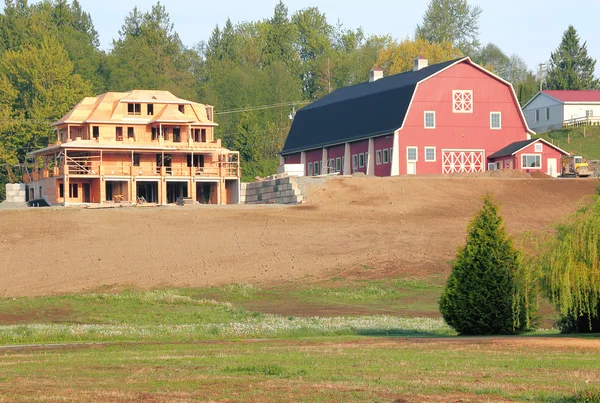 New Rural Residential Construction — Stock Photo, Image