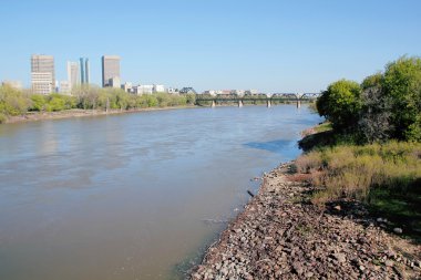 Winnipeg and the Red River clipart