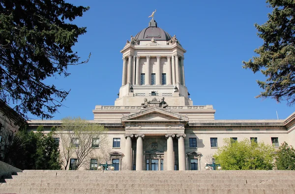 Lado Este do Edifício Legislativo Manitoba — Fotografia de Stock