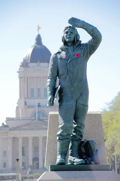 Kanadische Fliegerstatue — Stockfoto