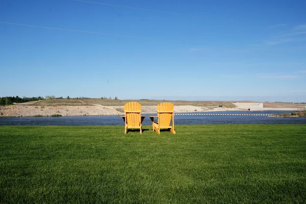 Adirondack o Muskoka Chair Paesaggio — Foto Stock