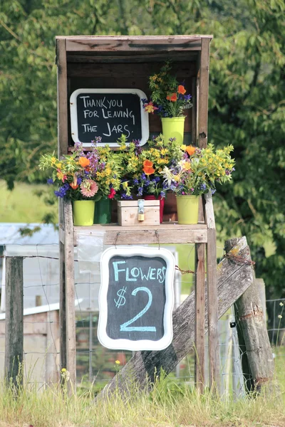 Outdoor Flower Stand — Stock Photo, Image