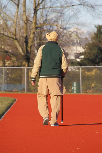 Senior sikhiska utövar — Stockfoto